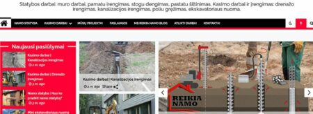 Interneto svetainės kūrimas Namo statyba ir Kasimo darbai tema